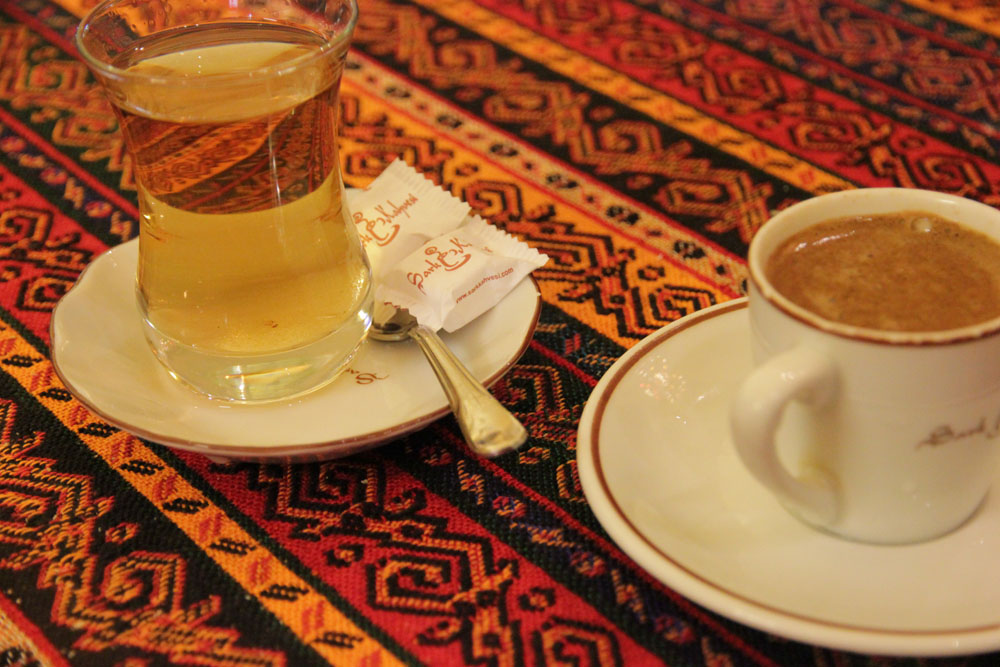 apple tea and turkish coffee