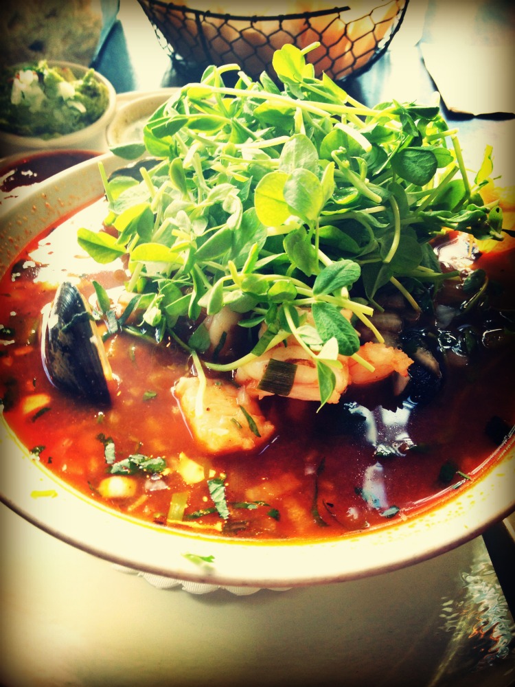 I got the fish stew.  To-die-for delicious.