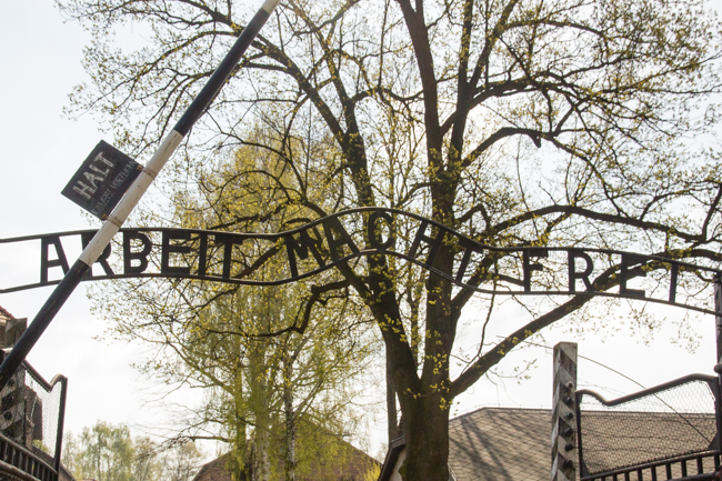 Auschwitz entrance gate