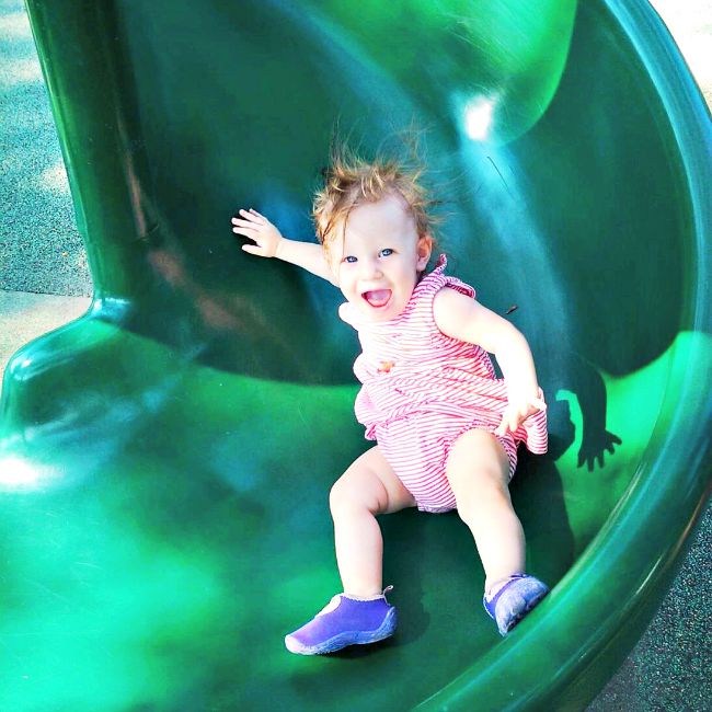 Why I allow my child to climb up slides