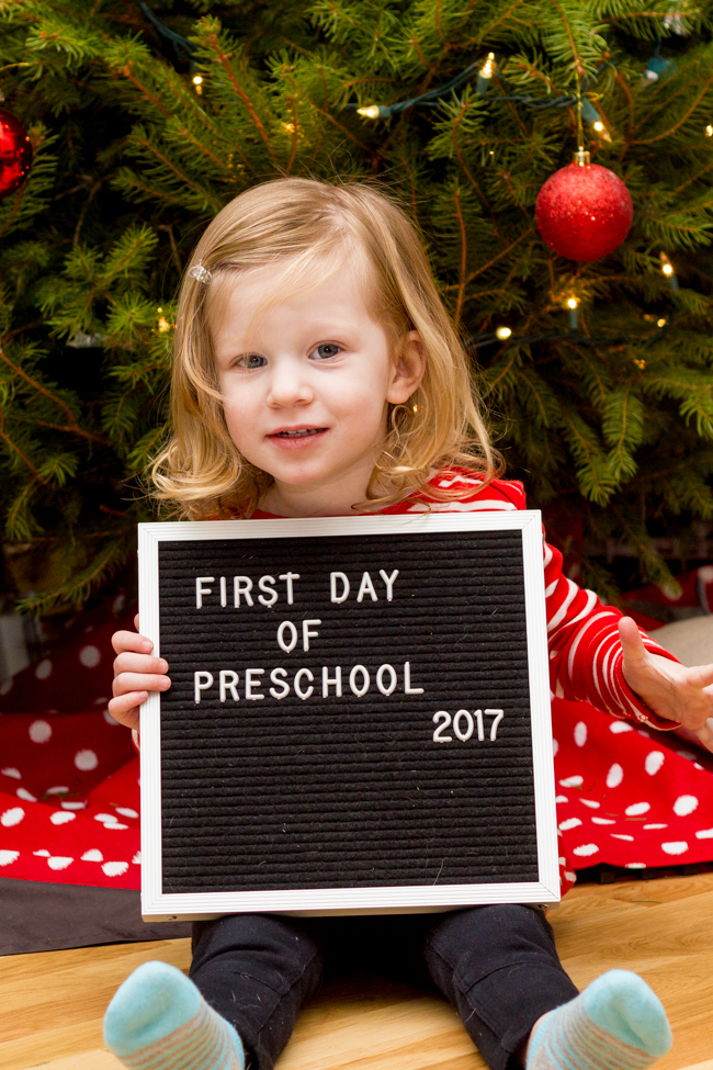 First Day of Preschool!