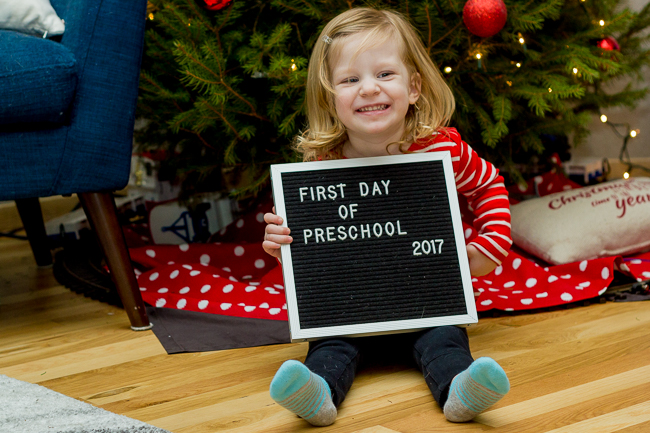 First Day of Preschool!