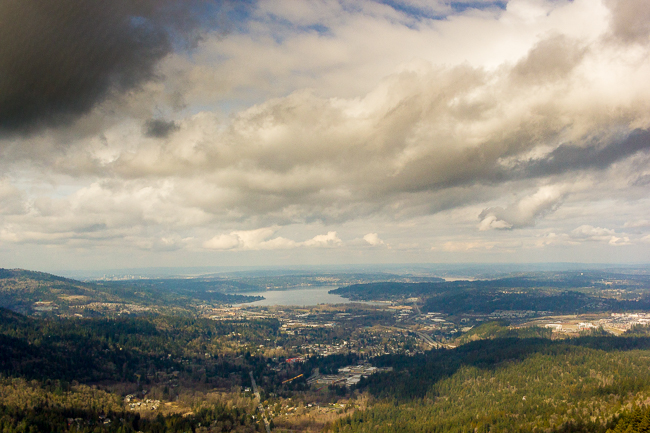 Hiking Poo Poo Point near Seattle