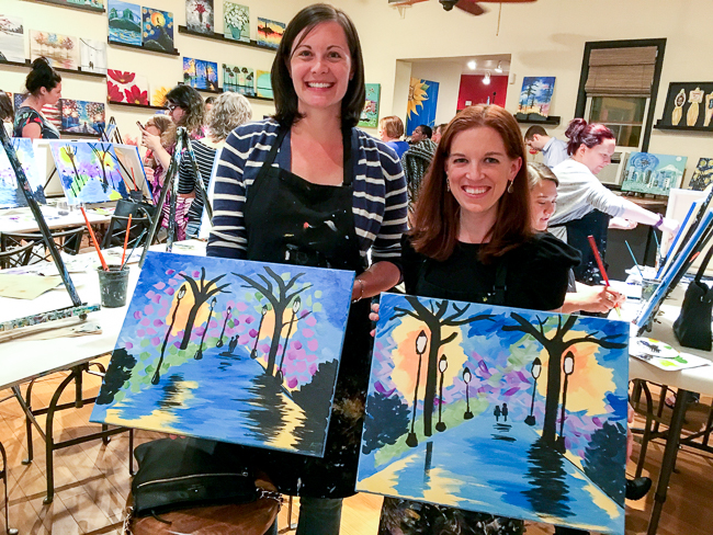 Painting and wine at Canvas! in Fremont