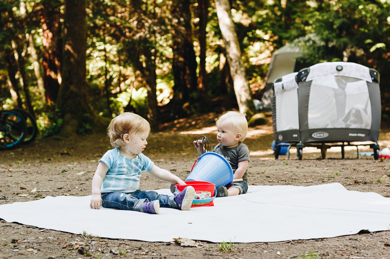 Our first experience camping with our toddler & baby was a success!