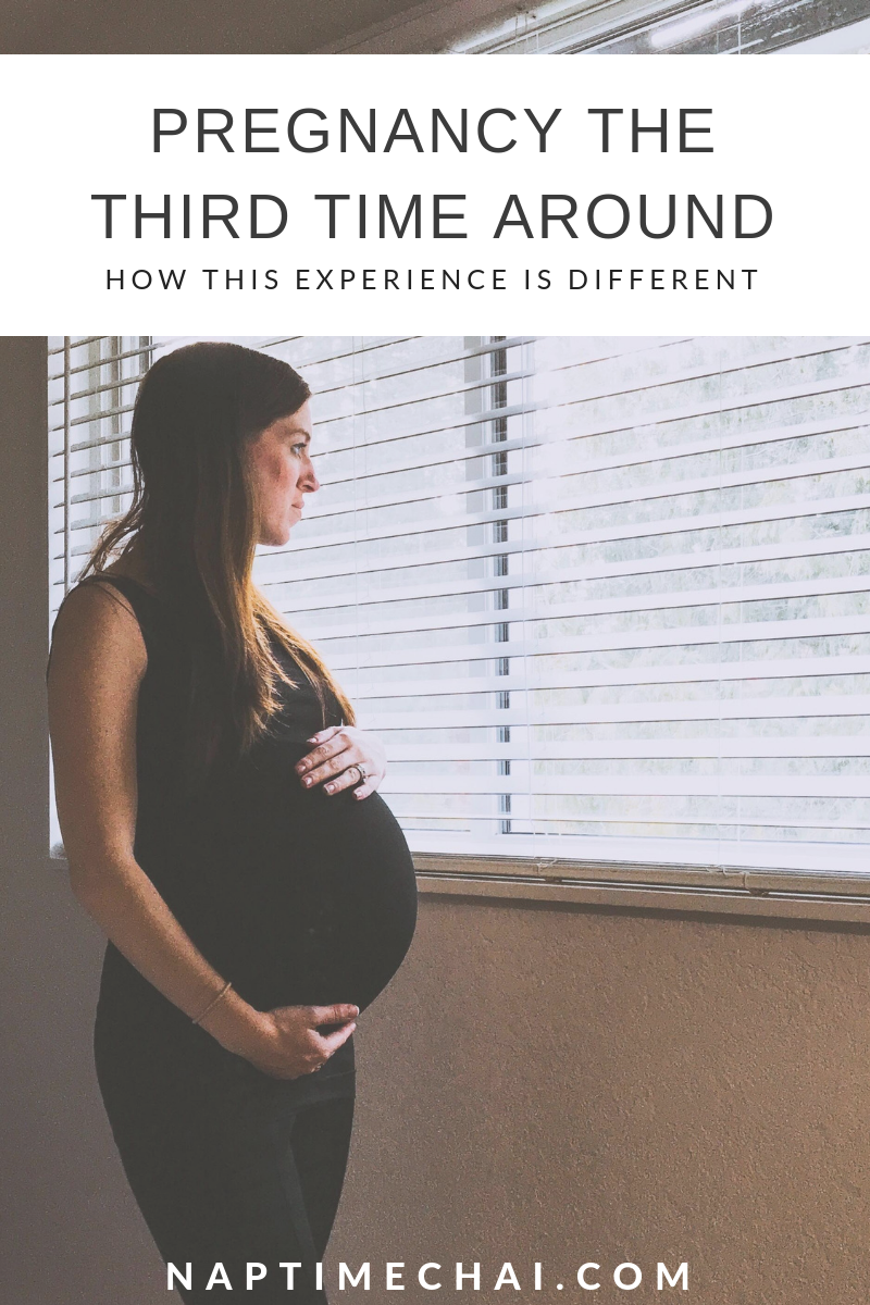 How my third pregnancy has differed from my first two.