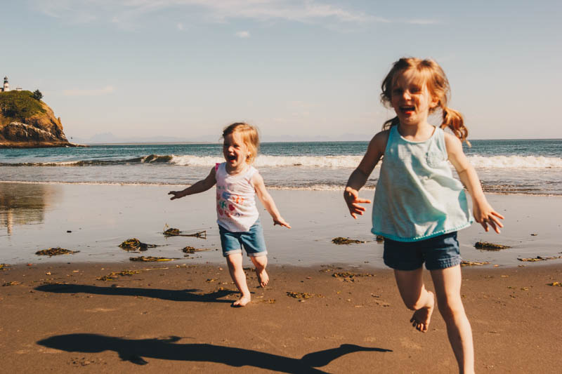 A fun weekend trip from Seattle or Portland! A summary of our experience camping at Cape Disappointment State Park with young kids.