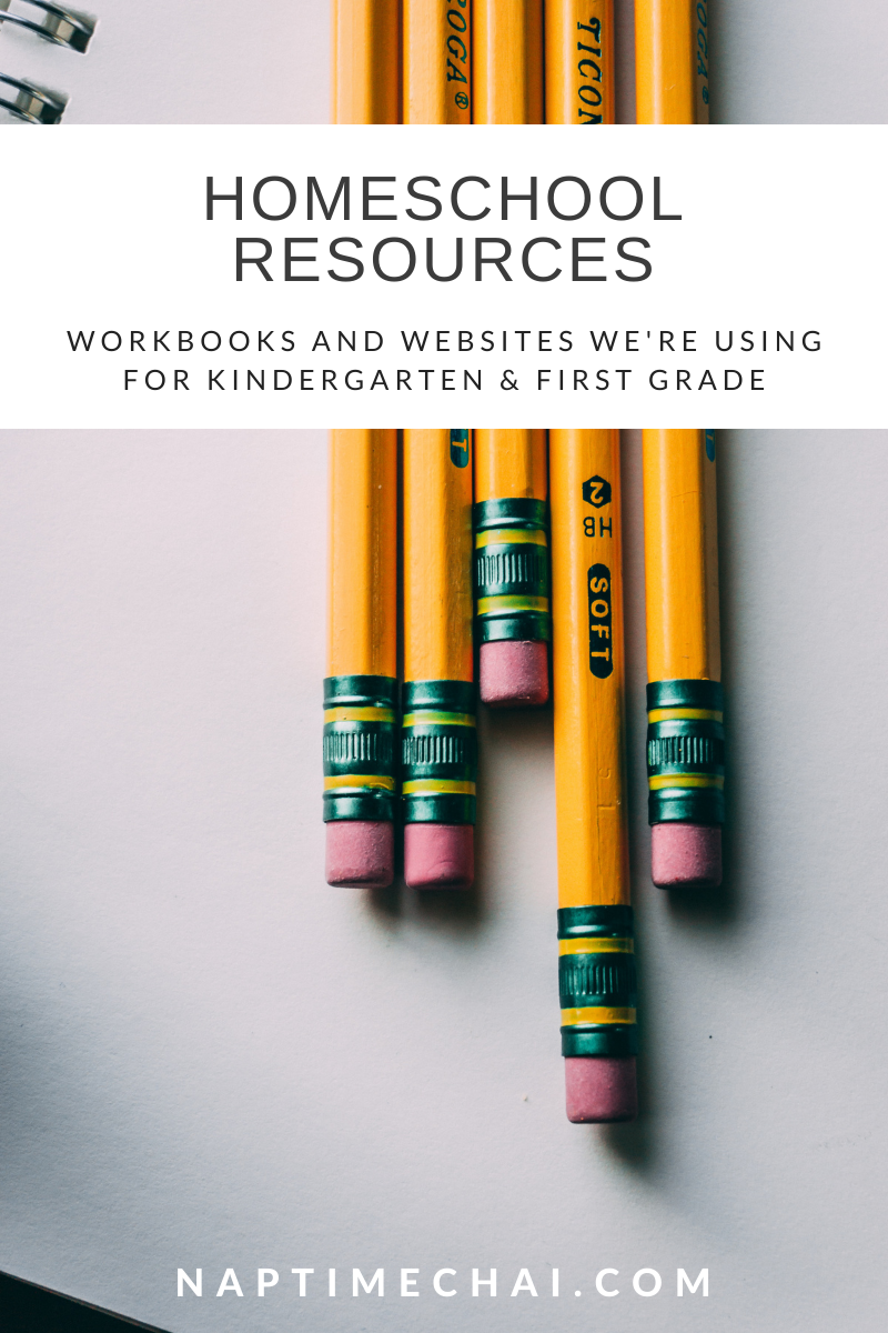 Homeschool resources for kindergarten and first grade